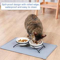 Silicone Pet Food Mat Non-slip Waterproof Washable Dog Cat Supplies