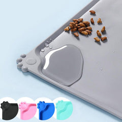 Silicone Pet Food Mat Non-slip Waterproof Washable Dog Cat Supplies