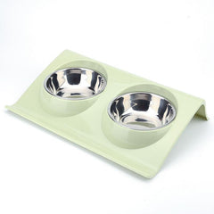 Non Slip Double Pet Bowl for Dogs and Cats Anti Splash Feeder