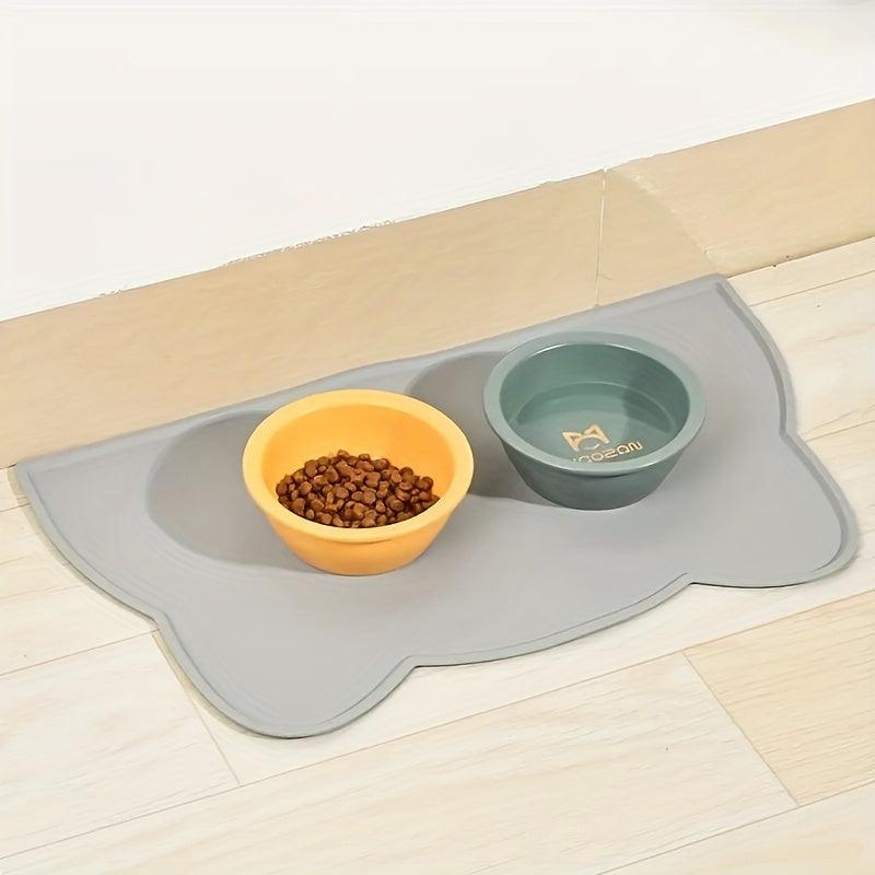 Waterproof Silicone Pet Food Mat Non Slip Easy To Clean for Dogs and Cats