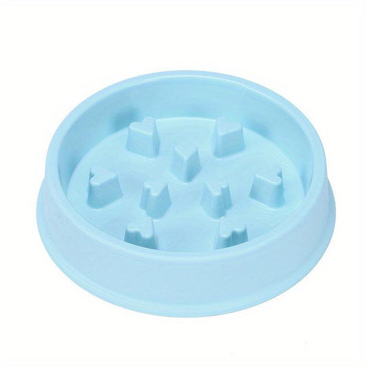 Slow Feeder Pet Bowl Heart-Shaped Anxiety Relief Healthy Eating Non-Choking