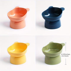 Elevated Cat Bowls Tilted for Comfortable Feeding