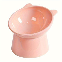 Elevated Cat Bowls Tilted for Comfortable Feeding