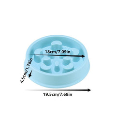 Elevated Anti Choking Slow Feeder Bowl for Pets
