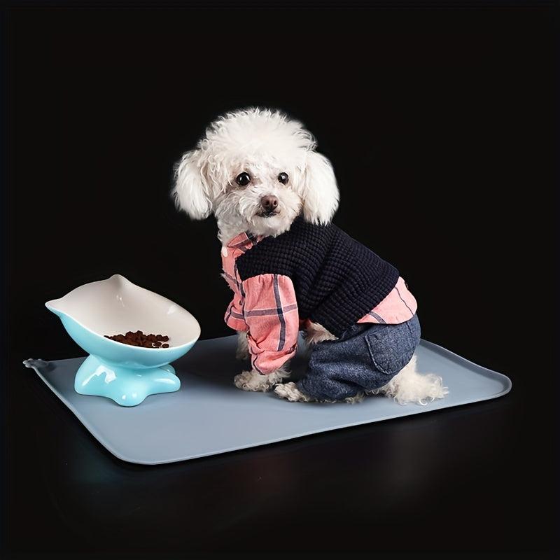 Waterproof Silicone Dog Bowl Mat Non Slip Pet Feeding Placemat