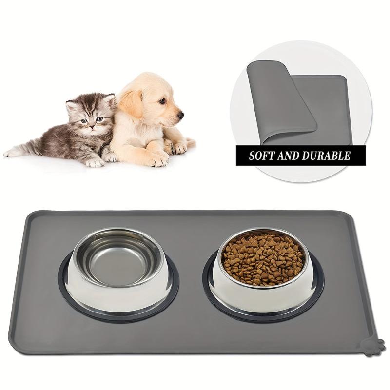 Waterproof Silicone Dog Bowl Mat Non Slip Pet Feeding Placemat