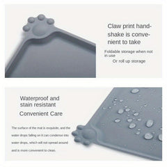 Silicone Non slip No Spill Pet Feeding Mat Waterproof Dog Food Mat