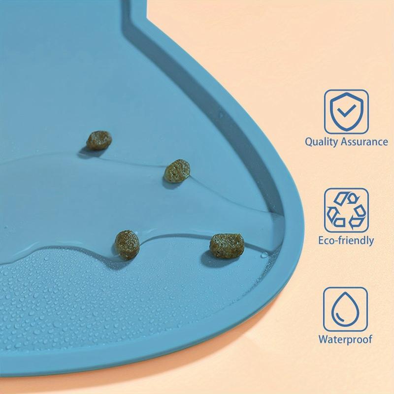 Cat Head Silicone Pet Feeding Mat Non Slip Waterproof