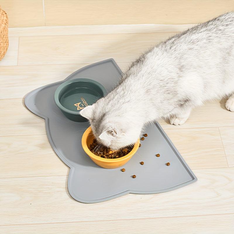 Cat Head Silicone Pet Feeding Mat Non Slip Waterproof