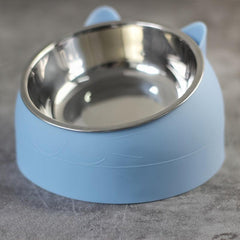 Raised Dog Feeder with Stainless Steel Bowls