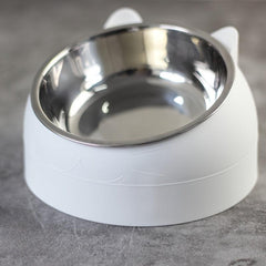 Raised Dog Feeder with Stainless Steel Bowls