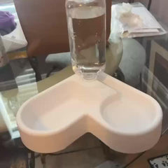 Automatic Dog Water Dispenser Food Feeder Bowl 2 In 1 Anti Overturning