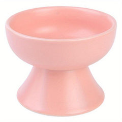 Elevated Ceramic Cat Bowl Inclined Food Water Neck Protection Indoor Cats
