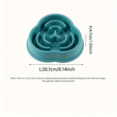 Pet Slow Feeder Bowl For Dog & Cat Non Slip Slow Eating Dog Bowl