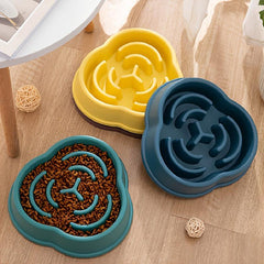 Pet Slow Feeder Bowl For Dog & Cat Non Slip Slow Eating Dog Bowl