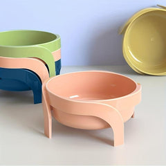 Raised Pet Inclined Food Bowl Cat And Dog Non slip Dishes Bowl