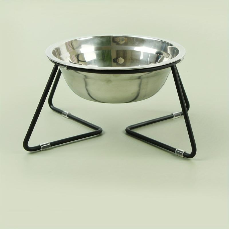 Elevated Pet Dog Bowl Stainless Steel Feeding Basin