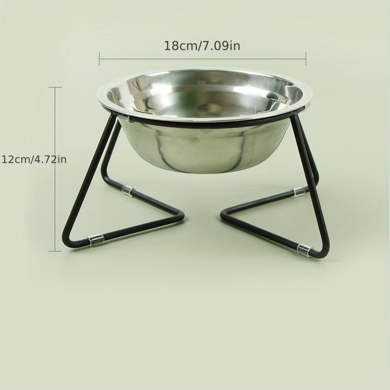 Elevated Pet Dog Bowl Stainless Steel Feeding Basin