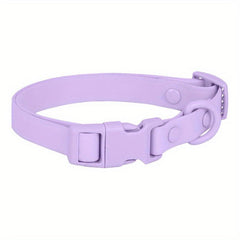 Adjustable Durable Dog Collar Soft Rubber Webbing Waterproof Easy to Clean