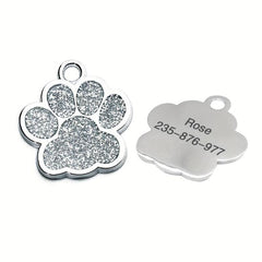 Custom Silvery Gray Pet ID Tag - Unique Gift for Cats & Small Dogs