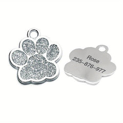 Custom Silvery Gray Pet ID Tag - Unique Gift for Cats & Small Dogs