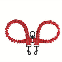 Shock Absorbing Dual Reflective Dog Leash for Two Dogs