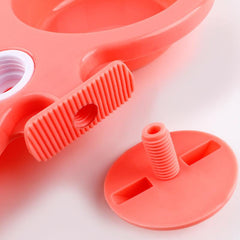 Dog Double Bowls 2 In 1 Hanging Plastic Water & Food Feeder Pet Cage Supplies