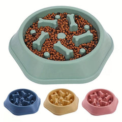Slow Feeder Dog Bowl Plastic Anti Choking Pet Food Water Basin
