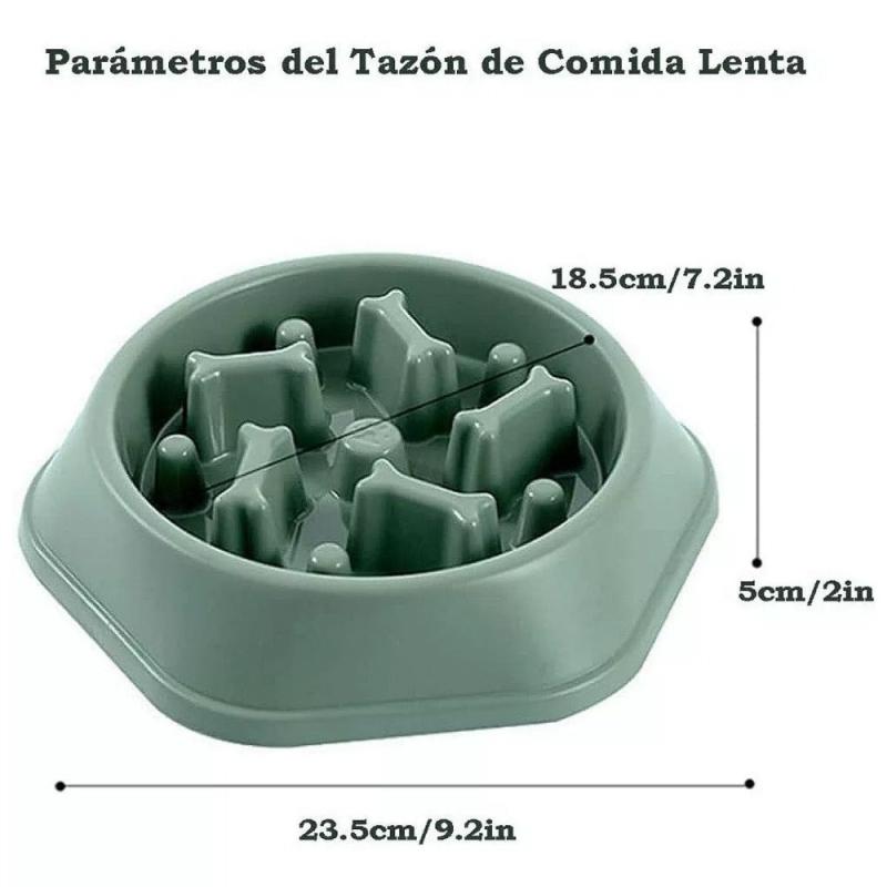 Slow Feeder Dog Bowl Plastic Anti Choking Pet Food Water Basin