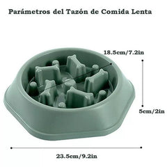 Slow Feeder Dog Bowl Plastic Anti Choking Pet Food Water Basin
