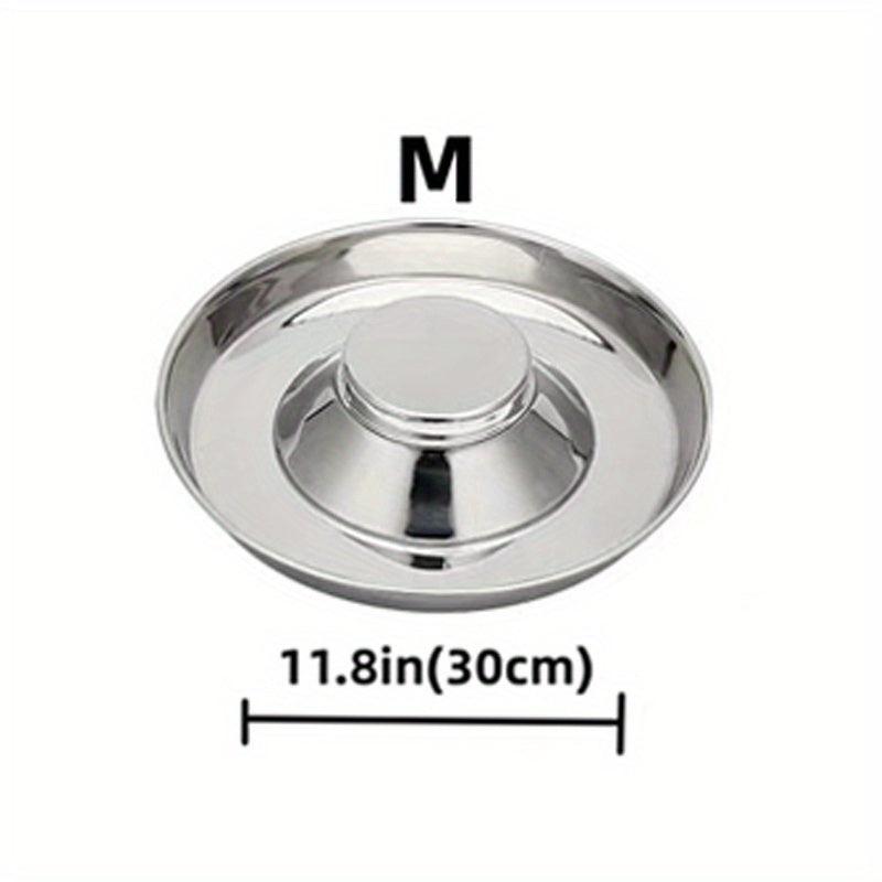Stainless Steel Slow Feeder Dog Bowl for Healthy Eating