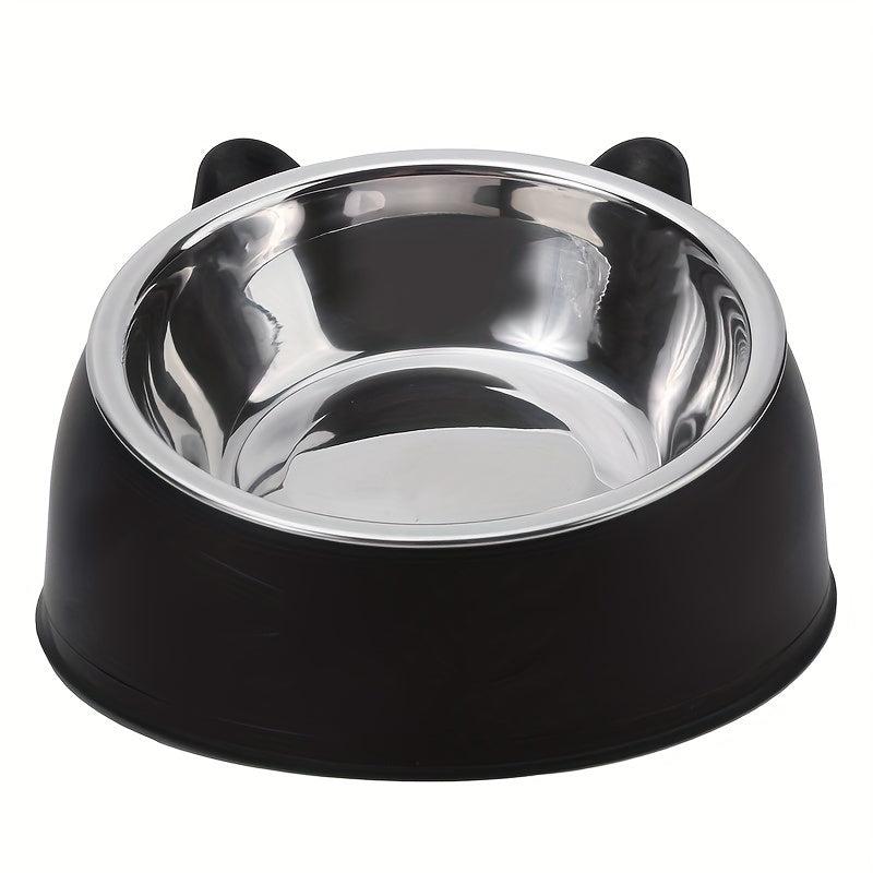 100ml Stainless Steel Elevated Dog Inclined Bowl