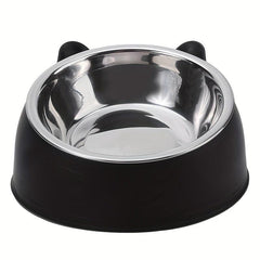 100ml Stainless Steel Elevated Dog Inclined Bowl