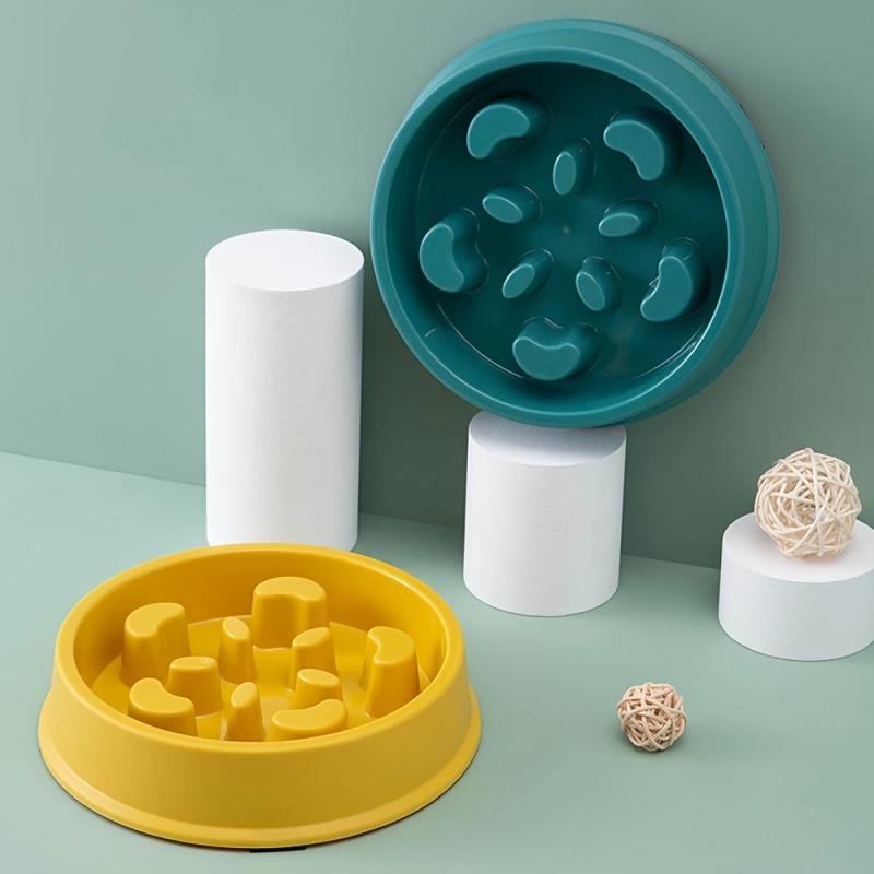 Slow Feeder & Water Bowl Set for Pets - Promotes Healthy Eating & Hydration
