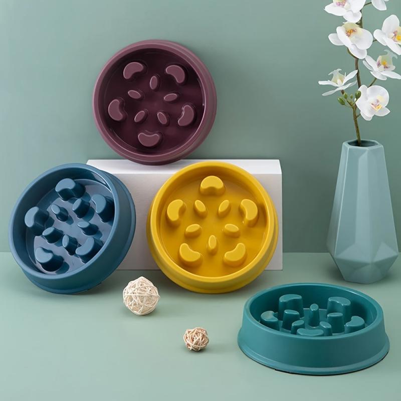 Slow Feeder & Water Bowl Set for Pets - Promotes Healthy Eating & Hydration