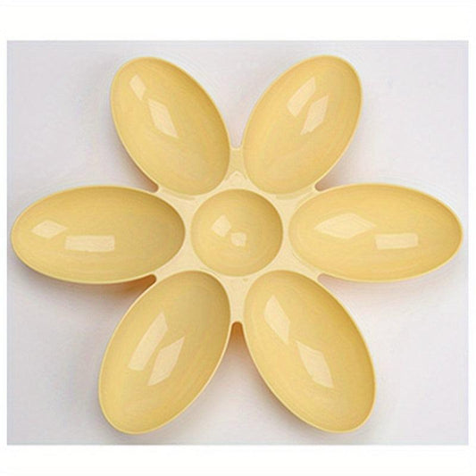 Creative Petal Shaped Plastic Cat Bowl Cat Food Water Dishes