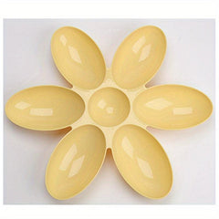 Creative Petal Shaped Plastic Cat Bowl Cat Food Water Dishes