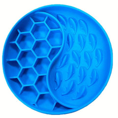 Slow Fed Dog Bowl Silicone Licking Pad Suction Cup Puzzle Feeding Anti Choking