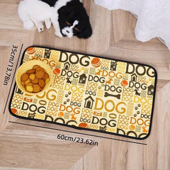 Non Slip Waterproof Pet Food Mat - Perfect for Cats and Dogs
