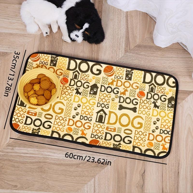Non Slip Waterproof Pet Food Mat - Perfect for Cats and Dogs
