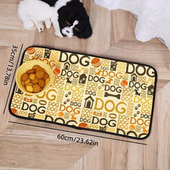 Non Slip Waterproof Pet Food Mat - Perfect for Cats and Dogs