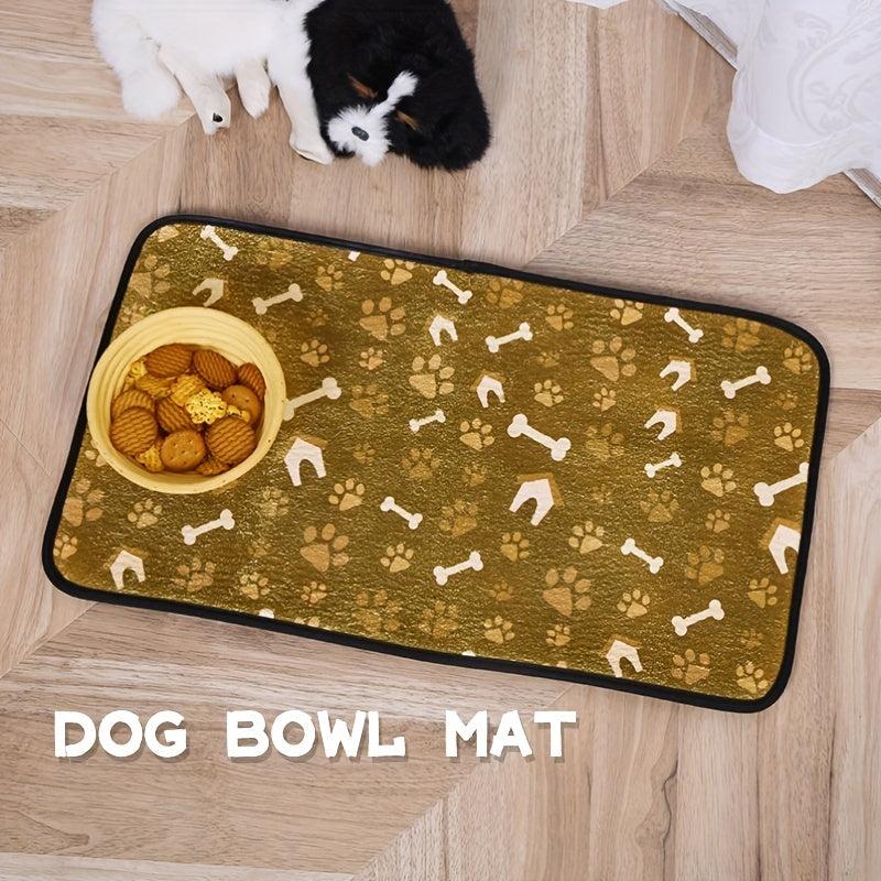 Non Slip Waterproof Pet Food Mat - Perfect for Cats and Dogs