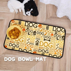 Non Slip Waterproof Pet Food Mat - Perfect for Cats and Dogs