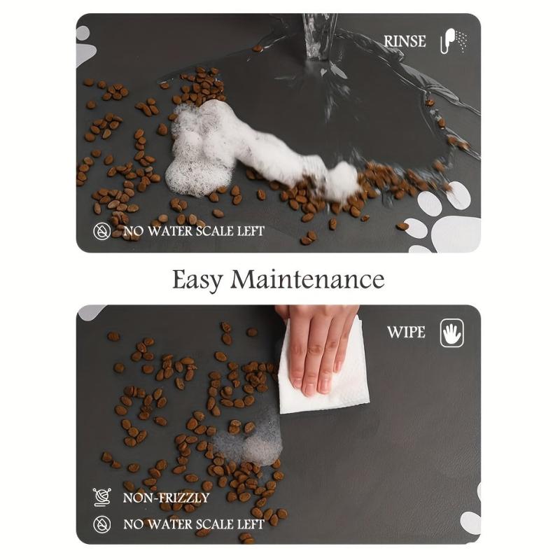 Pet Feeding Mat Water Absorbent Quick Dry Dog Food Mat