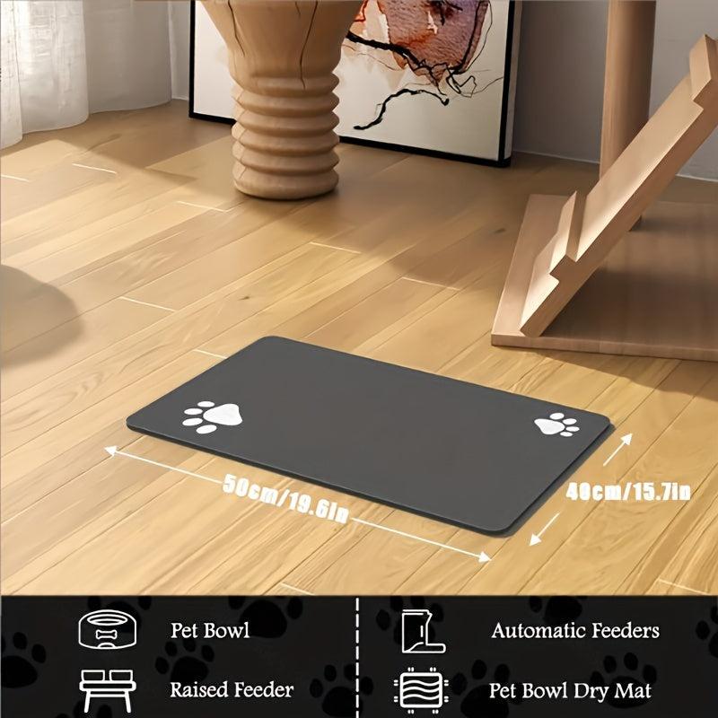 Pet Feeding Mat Water Absorbent Quick Dry Dog Food Mat