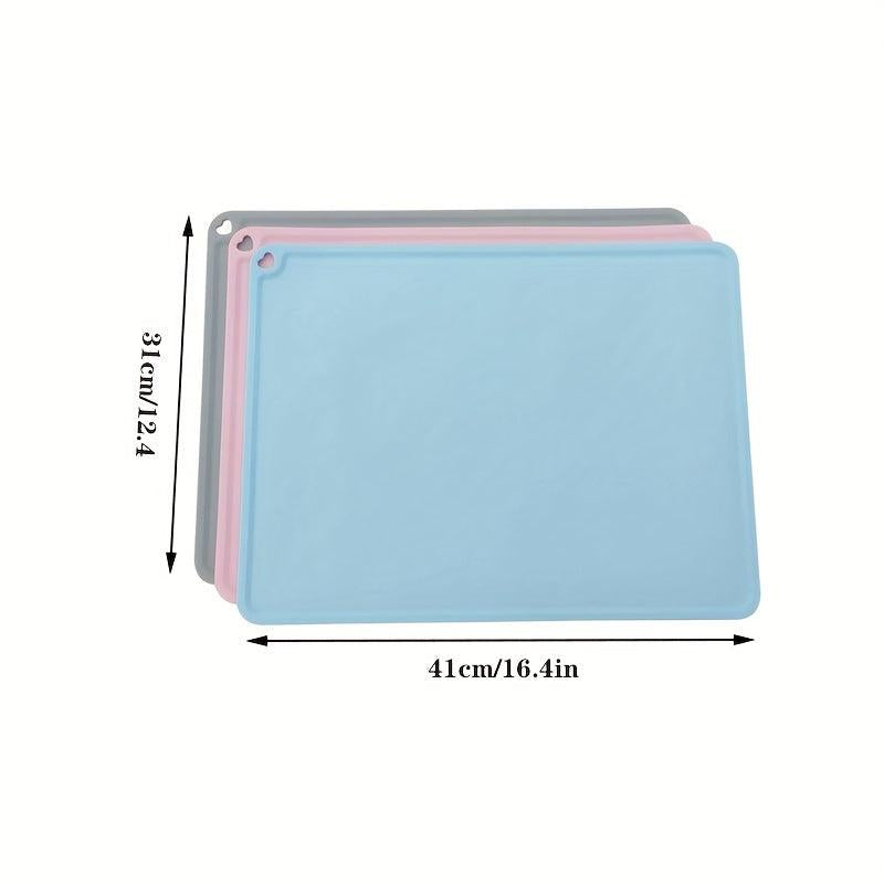 Non Slip Pet Silicone Eating Mat Waterproof Easy to Clean Multifunctional Mat