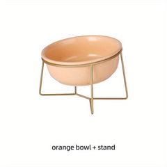 Elevated Ceramic Cat Bowl - Food & Water Pet Supplies