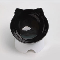 Cat Ear Shape Pet Feeding Bowl - Neck Protection & Healthy Eating