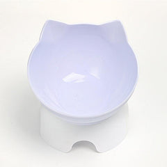 Cat Ear Shape Pet Feeding Bowl - Neck Protection & Healthy Eating