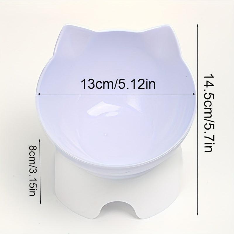 Cat Ear Shape Pet Feeding Bowl - Neck Protection & Healthy Eating
